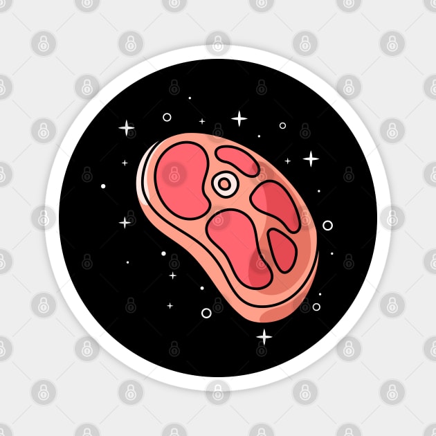 Meat with sparkling stars Magnet by garistipis